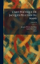 l'Art PoÃ©tique De Jacques Peletier Du Mans