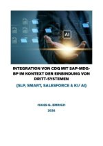 Einführungskonzept INTEGRATION VON CDQ MIT MDG-BP IM KONTEXT DER EINBINDUNG VON DRITT-SYSTEMEN (SLP, SMART, SALESFORCE & KI/ AI)