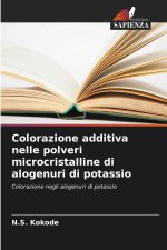 Colorazione additiva nelle polveri microcristalline di alogenuri di potassio