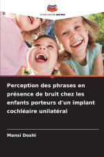 Perception des phrases en présence de bruit chez les enfants porteurs d'un implant cochléaire unilatéral