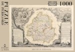 CARTE DU DEPARTEMENT DE LA DORDOGNE PAR LEVASSEUR - 4 - PUZZLE 1000 PIECES