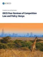 OECD Peer Reviews of Competition Law and Policy