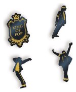 Michael Jackson Pin Badges Set (4)