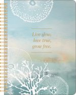 Spiral Notebook: Live Slow, Love True, Grow Free.