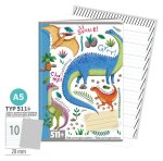 Školní sešit A5, 10 listů, typ 511+ Roaaar!