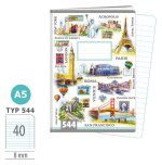 Školní sešit A5, 40 listů, typ 544 Travel Time