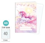 Školní sešit A6, 40 listů, typ 644 Sweet Dreams