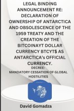 LEGAL BINDING ANNOUNCEMENT RE