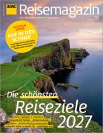 ADAC Reisemagazin mit Titelthema Schönste Reiseziele 2027