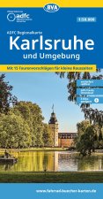 BVA ADFC Regionalkarte Karlsruhe und Umgebung 1:50.000