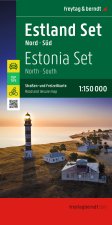 freytag & berndt Straßenkarte Estland Set Nord und Süd 1:150.000
