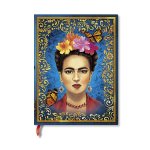The Colourful Portrait (Vida Frida) Midi Lined Hardcover Journal (Elastic Band Closure)