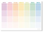 paper&you Tisch-Block Wochenplan Pure A4