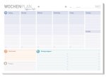 Tisch-Block Wochenplan A4