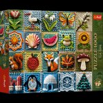 Puzzle 1000 Trefl Premium Plus Tea Time Szydełkowanie Cztery Pory Roku 12116
