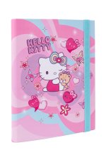Teczka przestrzenna tekturowa z gumką A5 Hello Kitty pink wzór 3