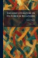English Literature in Its Foreign Relations