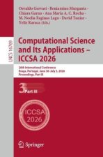 Computational Science and Its Applications - ICCSA 2026