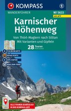 KOMPASS Wanderführer Karnischer Höhenweg, Von Thörl-Maglern nach Sillian, Mit Varianten und Gipfeln, 28 Touren mit Extra-Tourenkarte