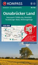 KOMPASS Wanderkarte 750 Osnabrücker Land, NP TERRA.vita, Bielefeld, Teutoburger Wald, Wiehengeb. 1:50.000