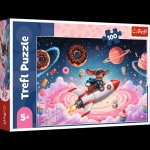 Puzzle 100 Jamnik na rakiecie 16558
