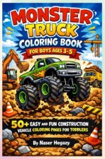 Monster Truck Coloring Book for Boys Ages 3-5