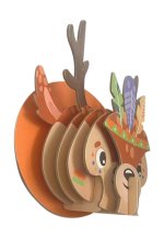 CERF - MAQUETTE 3D DECO EN CARTON A FAIRE SOI MEME