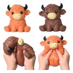 Squishy Stretch figure Highland Bull 14 cm Display (6)