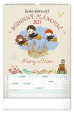 Kalendář 2027 nástěnný: Rodinný, plánovací Harry Potter XL, 33 x 46 cm