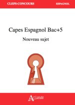 CAPES Espagnol Bac+5 Nouveau sujet