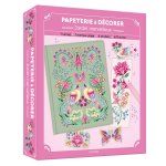 Papeterie à décorer -Jardin merveilleux - coffret avec accessoires