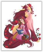 DISNEY PRINCESSES - Maxi Colo avec modèles - Spécial Licornes