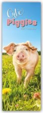 Cute Piggies - Süße kleine Schweinchen - Slimline-Kalender 2027