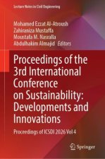 Proceedings of the 3rd International Conference on Sustainability: Developments and Innovations