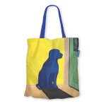 Sac en tissu Chien bleu