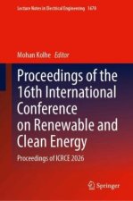 Proceedings of the 16th International Conference on Renewable and Clean Energy
