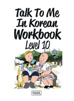 Talk To Me In Korean Workbook Level 10
