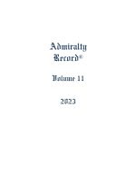 Admiralty Record® Volume 11 (2023)