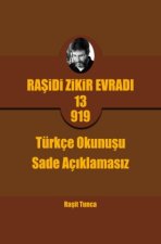 Rasidi Zikir Evradi PRO13.919 Türkçe Okunusu Sade (Açiklamasiz)