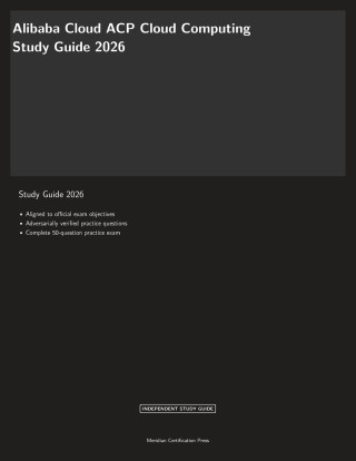 Alibaba Cloud ACP Cloud Computing Study Guide 2026