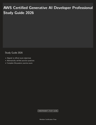 AWS Certified Generative AI Developer Professional Study Guide 2026