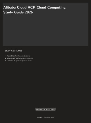 Alibaba Cloud ACP Cloud Computing Study Guide 2026