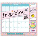 Frigobloc Mensuel 2027 Smiley World - Calendrier organiseur familial (de janv  à déc. 2027)