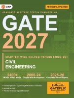 GATE 2027 Civil Engineering | Chapter-wise Previous Year Solved Papers (2000-2026) | 27 Years PYQ with Detailed Solutions | MCQs, NTQs & MSQs | GATE C