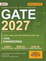 GATE 2027 Civil Engineering | Topic-wise Previous Year Solved Papers (2000-2026) | 27 Years PYQ with Detailed Solutions | MCQs, NTQs & MSQs | GATE CE