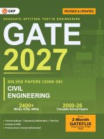 GATE 2027 Civil Engineering | Year-wise Solved Papers (2000-2026) | 27 Years PYQ in Exam Order | MCQs, NTQs & MSQs with Detailed Solutions | Build Exa