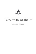 Father's Heart Bible (Large Print Paperback - White Edition)