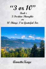 3 or 10 Book 2 3 Positive Thoughts or 10 Things I'm Grateful For book 2