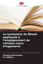 La taxonomie de Bloom appliquée à l'enseignement de certains cours d'ingénierie