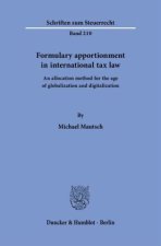 Formulary apportionment in international tax law